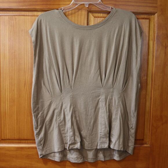 Good American Brown Sleeveless Pleated Top 5 - Picture 2 of 8